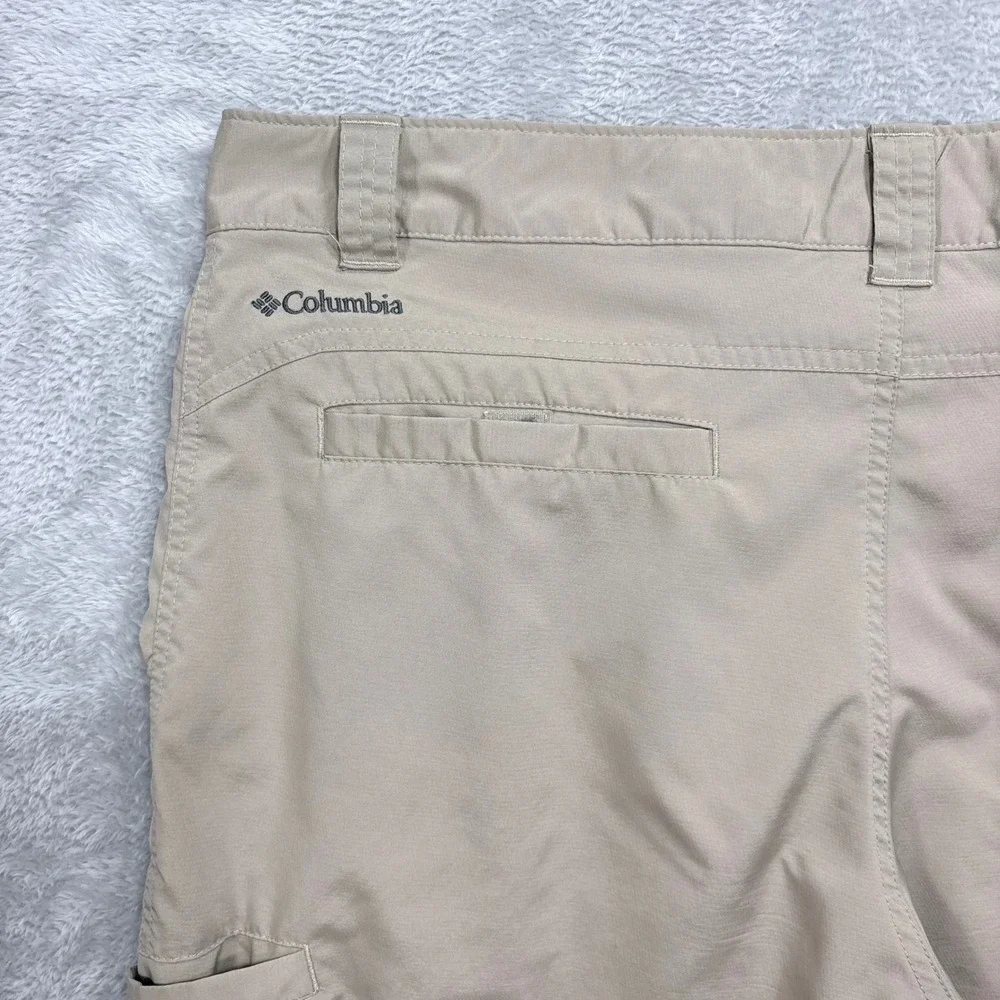 Columbia Hiking Pants Mens 36x30 Tan‎ Omni-Shade Regular Fit Outdoor Utility